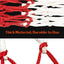 Set 2 redes baloncesto uso interior exterior color blanco rojo