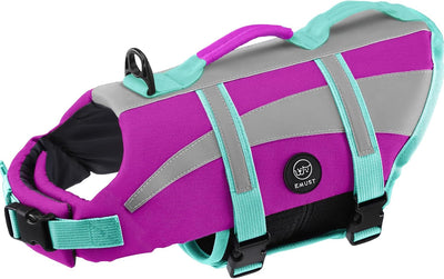 Chaleco salvavidas perros XL color morado para nadar