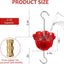Foso hormigas para comedero colibríes 2oz forma flor roja