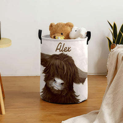 Cesta ropa sucia personalizada con asa plegable
