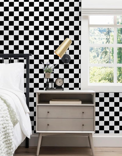 Papel tapiz adhesivo mosaico cuadros 17.7x78.7pulg dormitorio baño