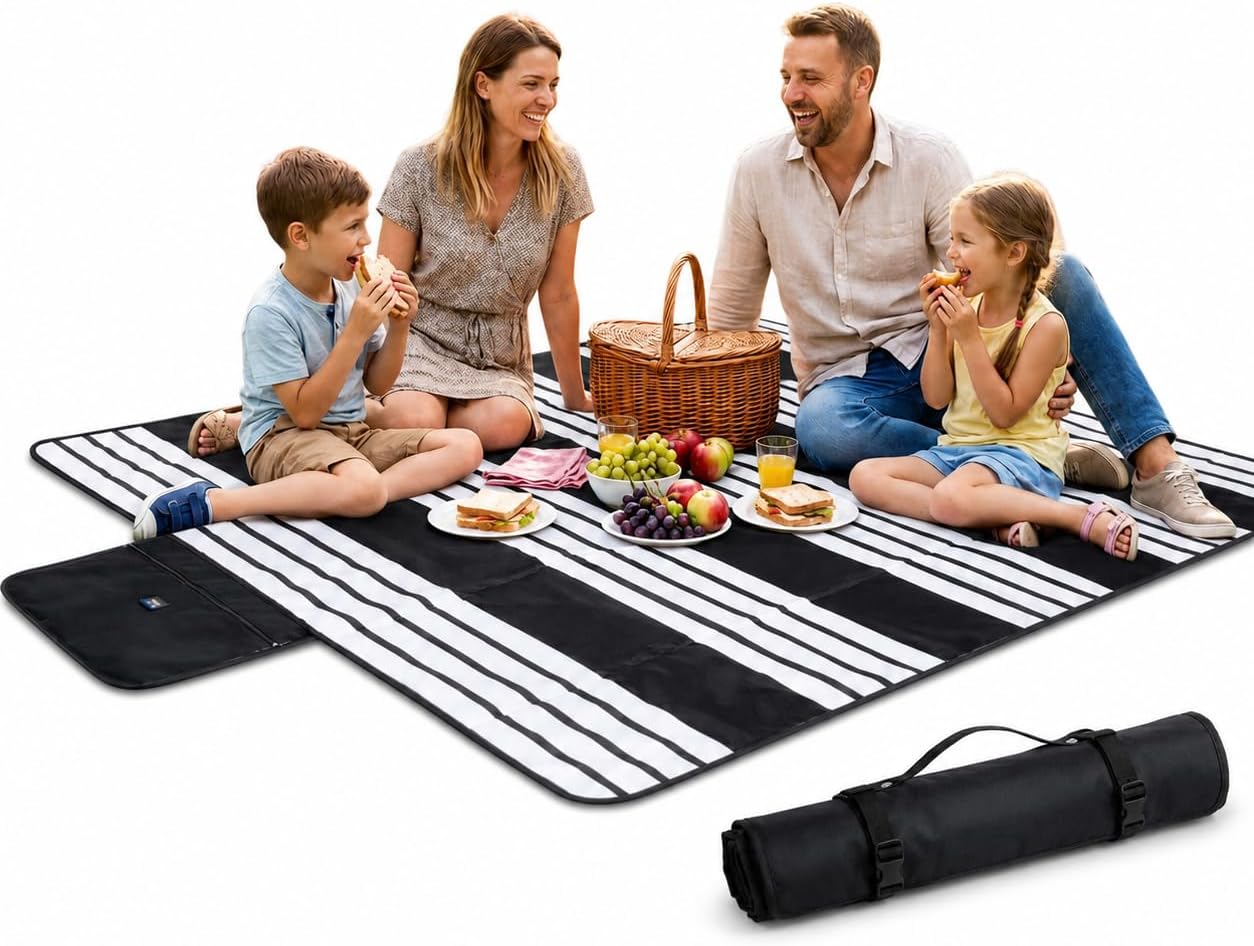 Manta picnic impermeable arena plegable con bolsa