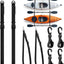 4 Correas colgantes kayak y tabla remo con clip pared 74"