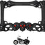 Marco matrícula motocicleta calavera 7x4" comp Cruiser