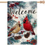 Bandera doble cara 28x40pulg cardenal invierno decoración patio