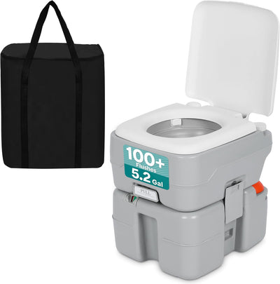 Inodoro portátil para campamento 5.2gal tanque desmontable