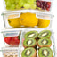 Recipientes vidrio 36oz 5uds con tapas cajas Bento