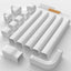 Cubierta tubo PVC/PP para AC dividido 3" 19ft blanco