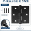 6 Bisagras Puerta 3.5x3.5pulg Acero Inox Resistentes