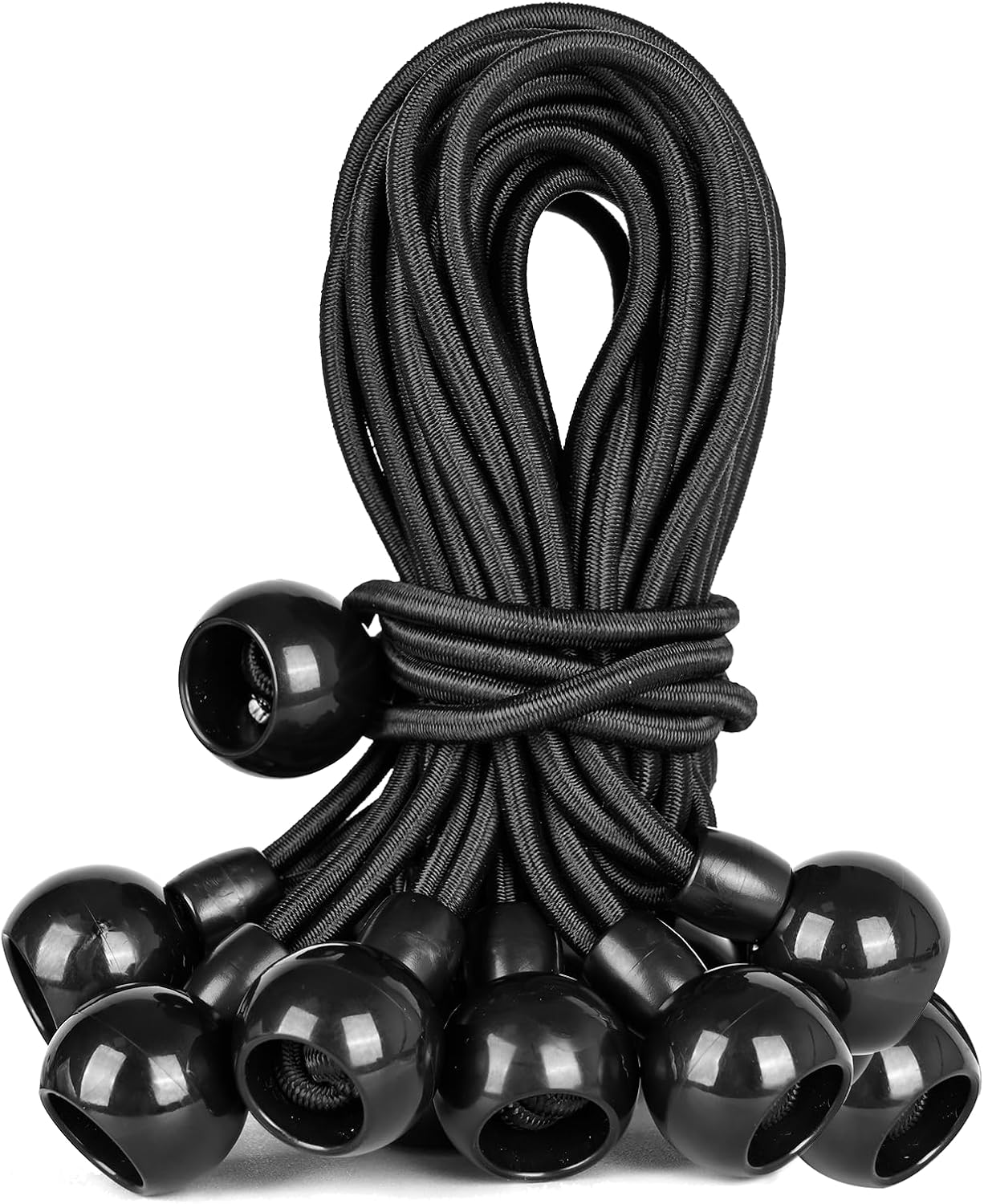 Cuerda elástica resistente UV multifunción 12pulg negro
