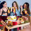 100 Palillos Bambú Brochetas Aperitivo 4.7pulg Girasol