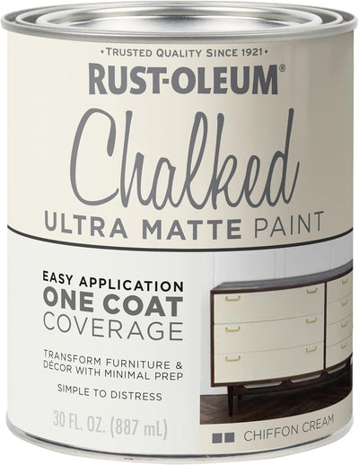 Pintura Ultra Mate Todo en Uno Tiza Crema Chiffon 30oz