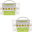 Almacenamiento alimentos 2 capas con bandejas huevos pack 2