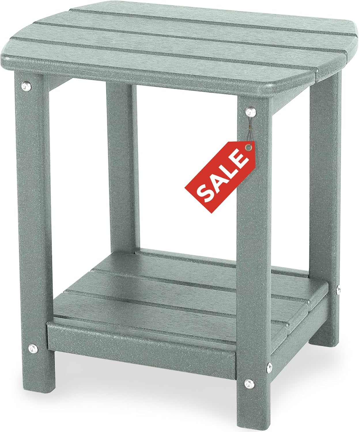 Mesa auxiliar Adirondack 2 niveles polietileno patio