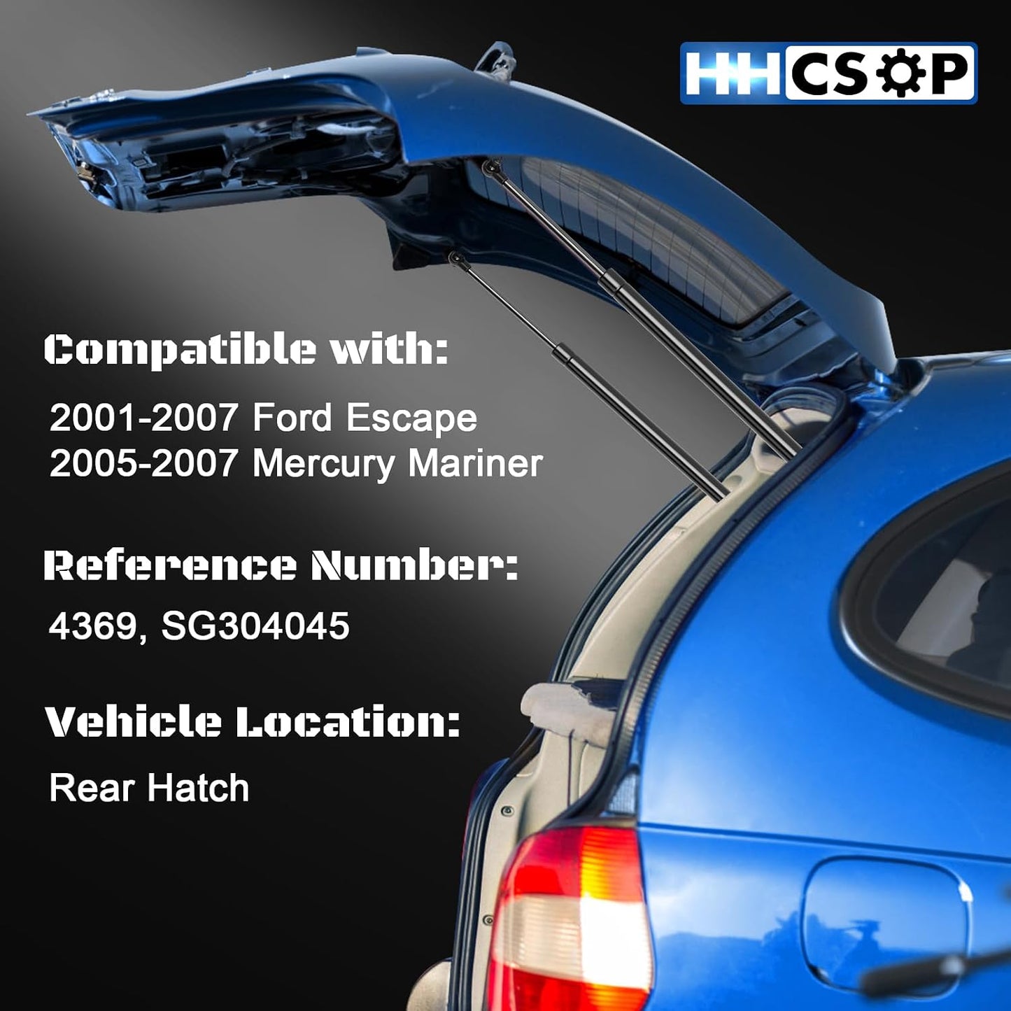 Soporte elevación vidrio escotilla trasera Ford Escape 05-07