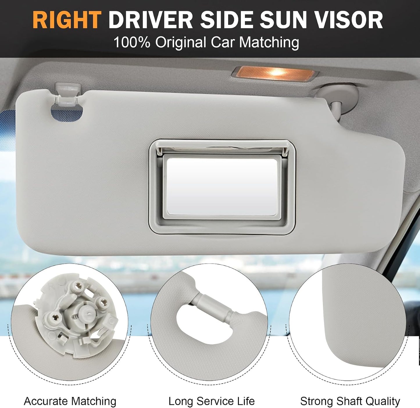 Visera parasol gris para Chevy Cruze