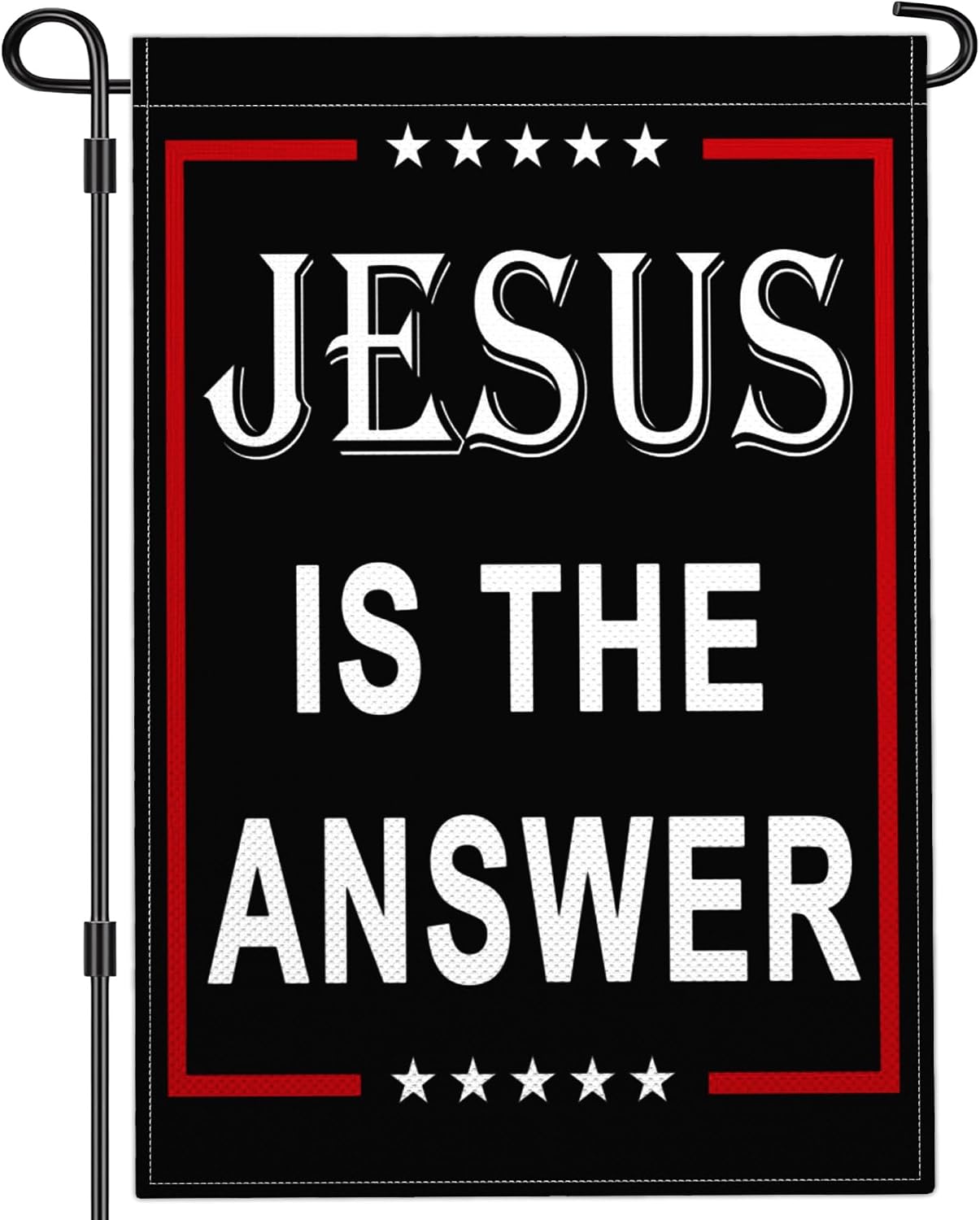 Bandera jardín doble cara cristiana 18x12pulg