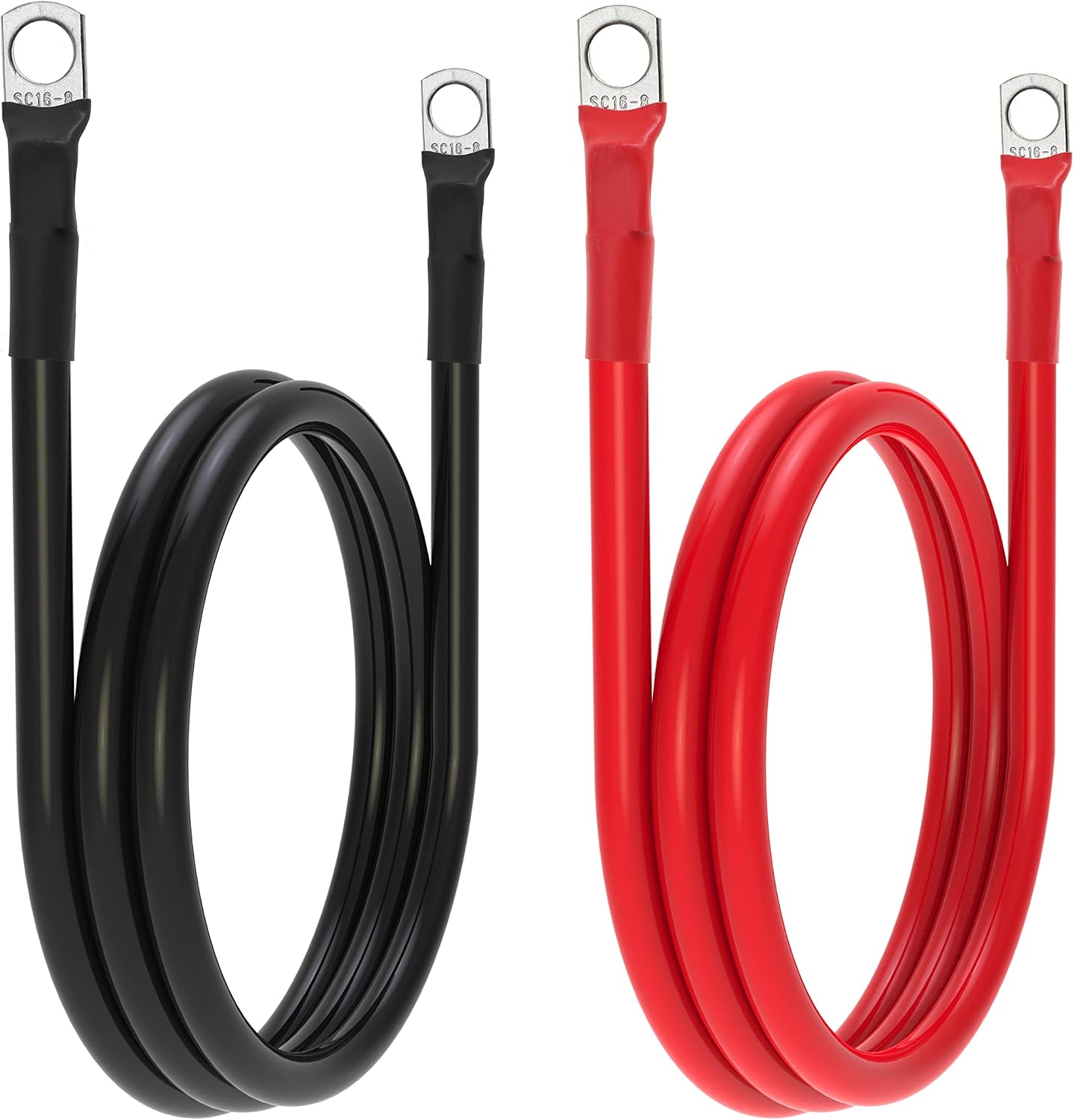 Cable batería 6 AWG 5/16 para solar coche barco 3 pies