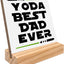 Letrero madera texto dad best dad regalo papá navidad