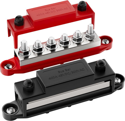Bloque distribución energía 12V 400A barra bus marina
