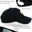 Sombrero twill sin estructura bordado negro