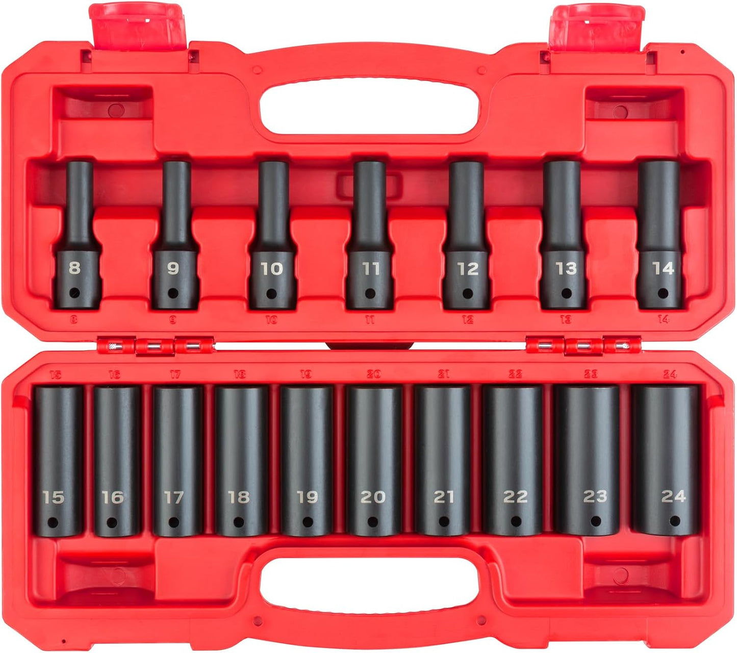 Set dados impacto 1/2 pulg 17 pzas funda