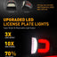 Luces LED rojas para matrícula Chevy Silverado Tahoe 6000K