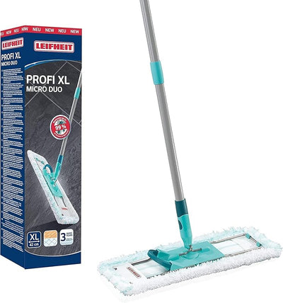 Mopa microfibra gruesa 18pulg mango 3 partes turquesa