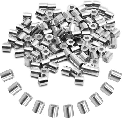 Manga crimpada aluminio 1/16" 100uds