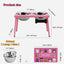 Soporte elevado cuencos perros 58oz rosa