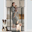 Puerta alta ajustable para mascotas 29.55-40.55" negro