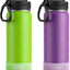 2 Botellas Agua Acero Inox Doble Pared Tapa Fuga Prueba