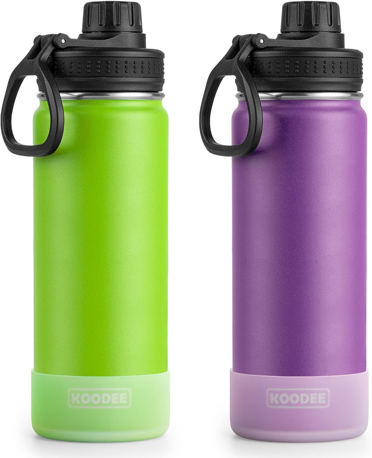 2 Botellas Agua Acero Inox Doble Pared Tapa Fuga Prueba