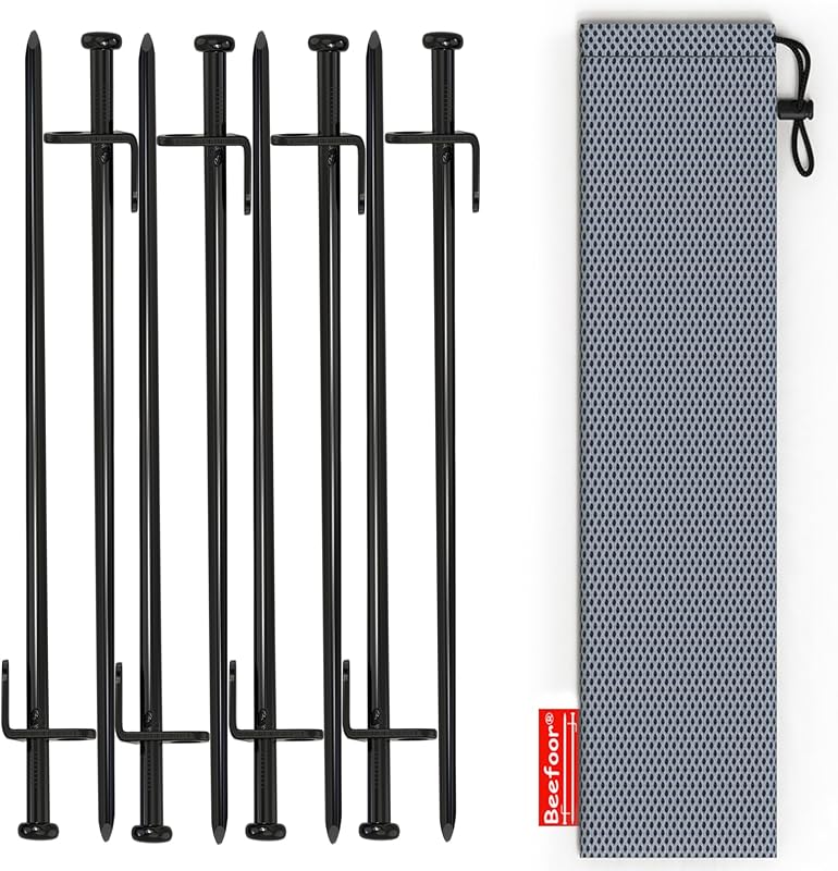 Estacas acero resistente para tienda campaña 12pulg pack 8/10/12