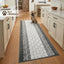 Alfombra pasillo antiderrap lavable 8ft gris antracita
