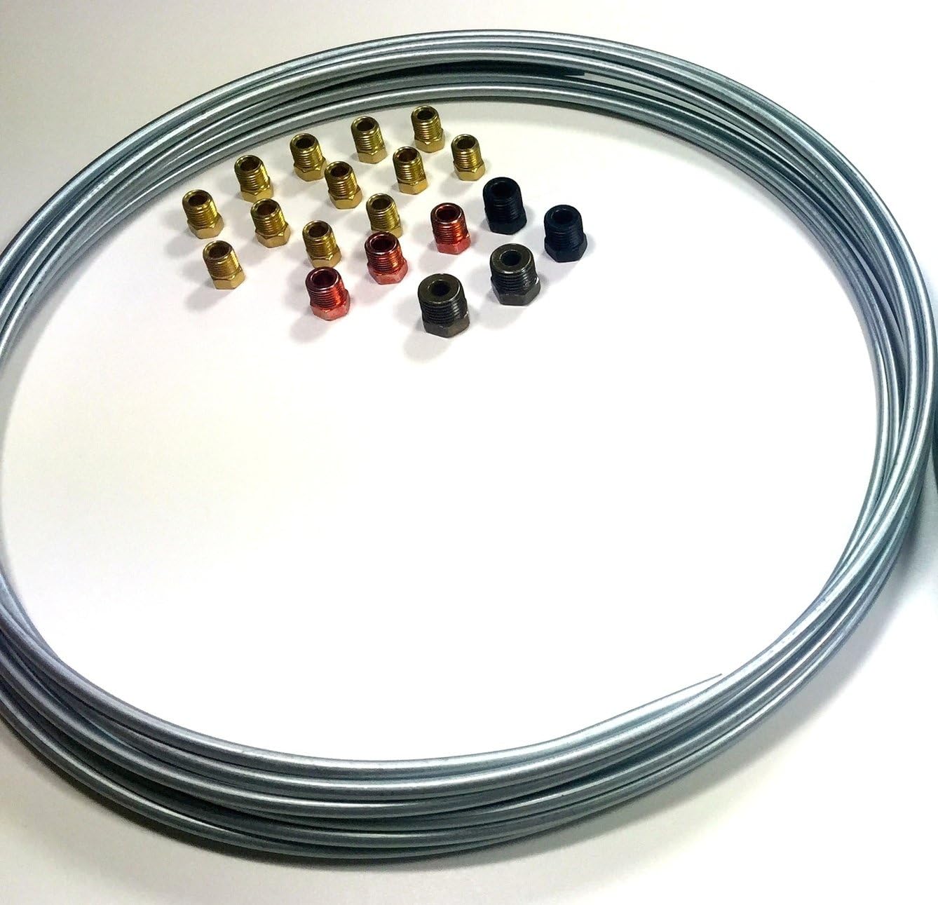 Kit freno 3/16 25pies rollo acero con accesorios