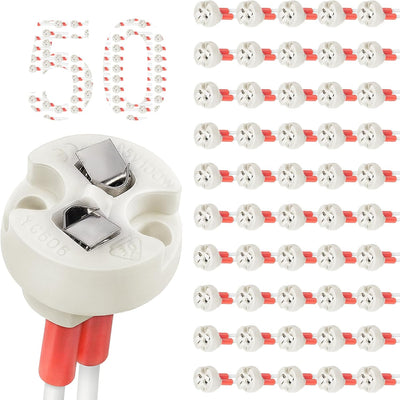 Base cerámica G4 GU5.3 para LED MR16 MR11 50 pzas