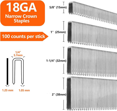 Grapas acero inox 304 1/4 pulg 5/8-1000
