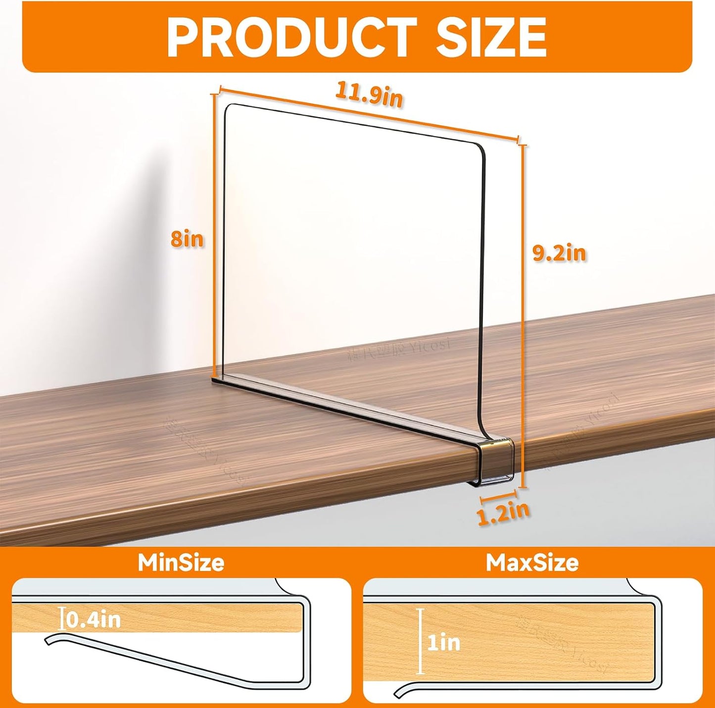 Estantes para Armario de Madera con 4 Niveles Ajustables