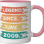 Taza Cerámica Cumpleaños 17 Rosa/Blanco