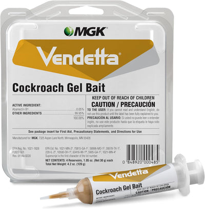 Cebo gel para cucarachas 4x30g blanco