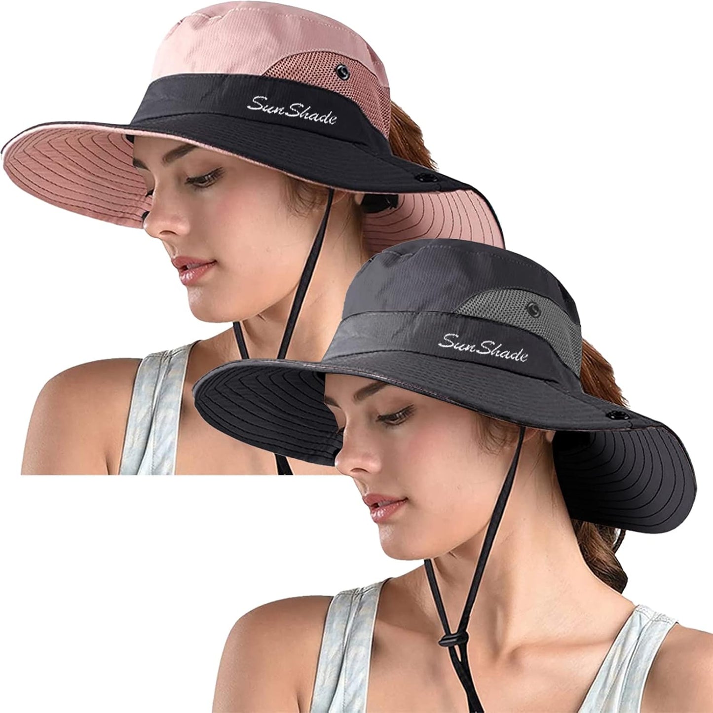 Sombrero safari mujer ala ancha UV plegable playa verano