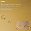 Accesorio baño doble con 2 luces vidrio esmerilado dorado