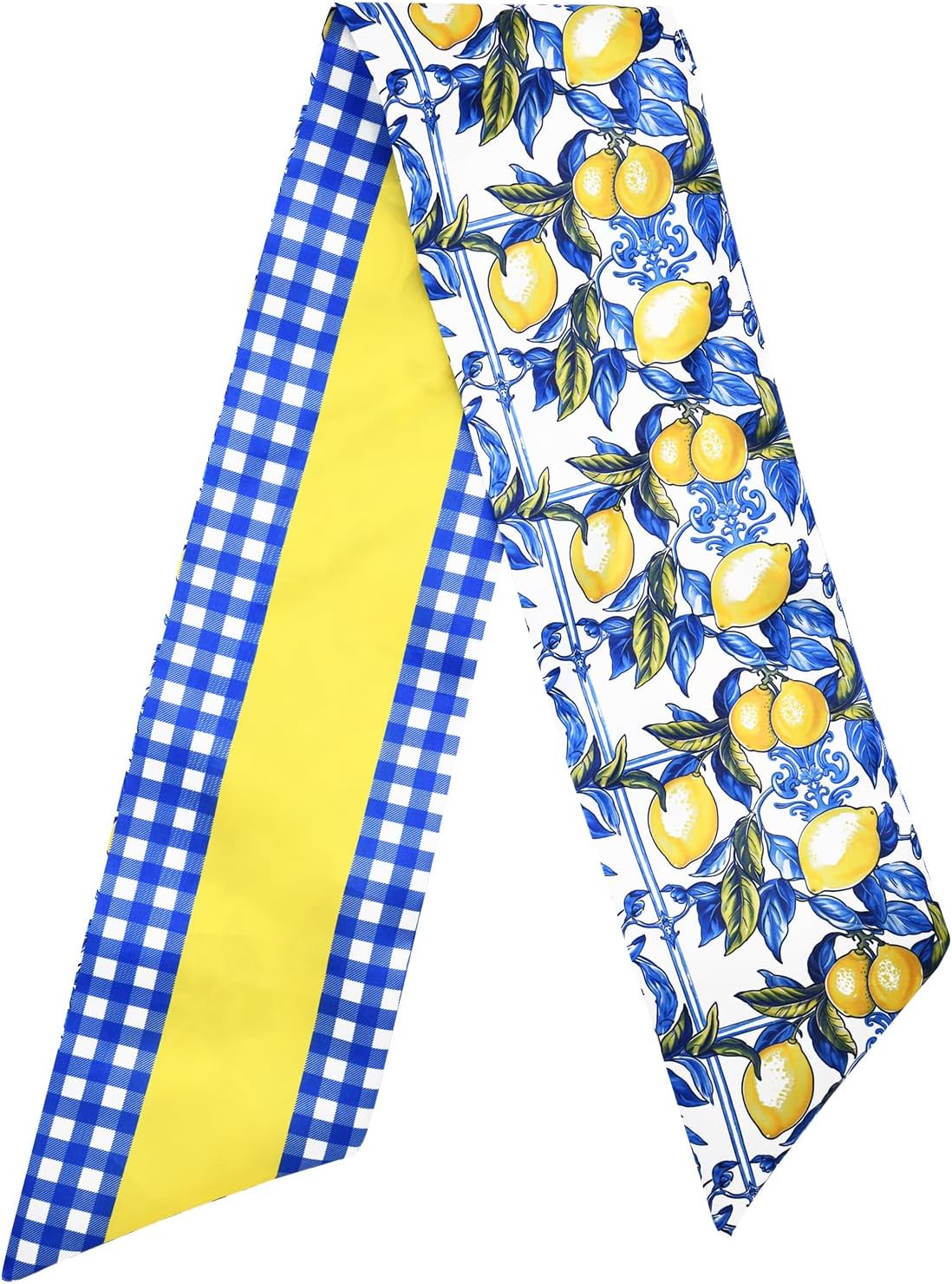 Cinta corona limón azul amarillo para puerta boda