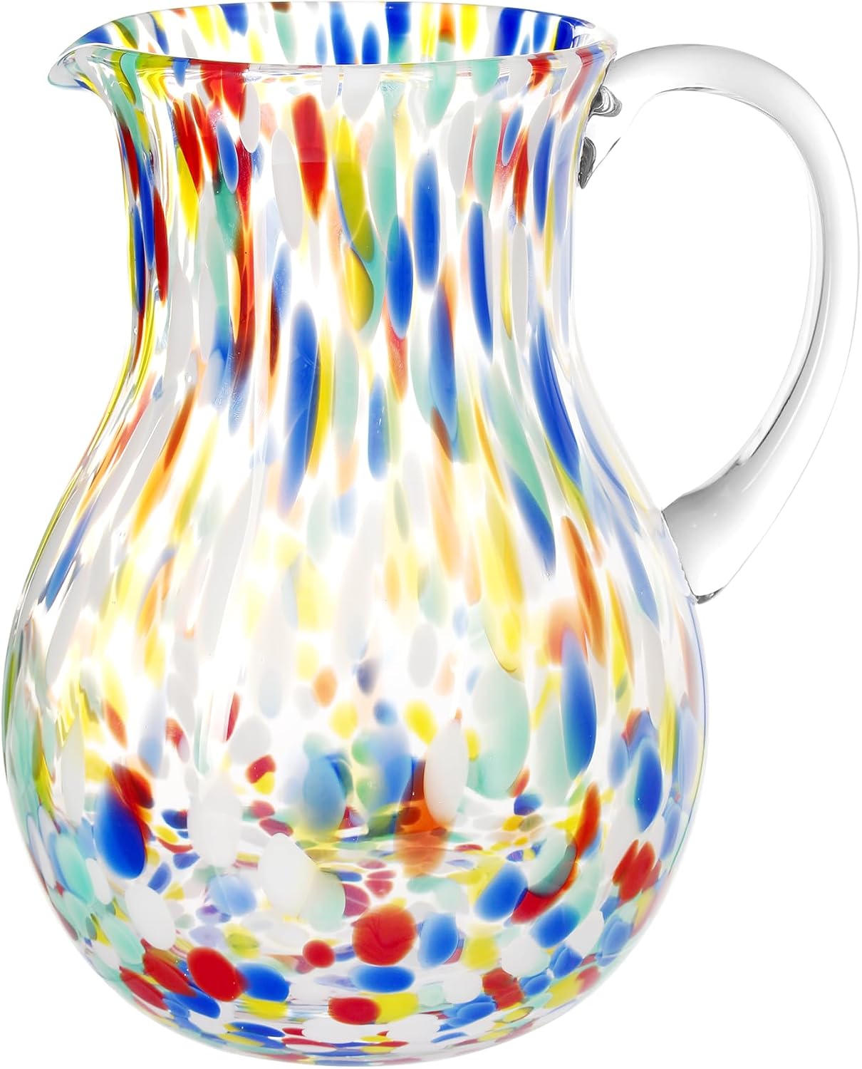 Jarra vidrio Margarita soplado 2.5L diseño confeti