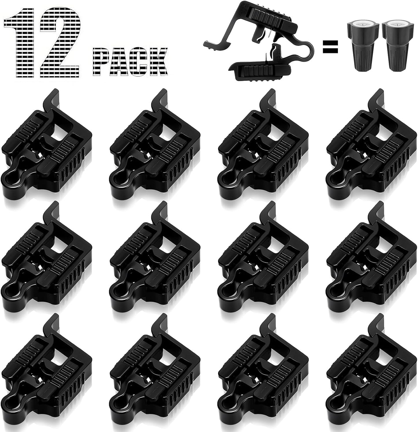 Conector cable bajo voltaje impermeable para luz camino pack 12