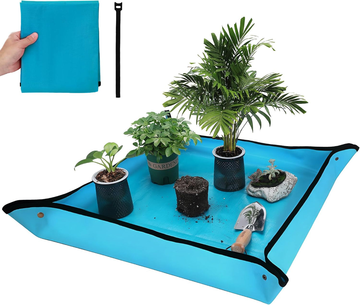 Tapete trasplante interior 39.5x31.5pulg impermeable cuadrado