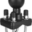 Base fija doble perno en U bola 1.5pulg tubos 0.5-1.3pulg