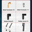 Set cables bujía 9001C 0.315" botas cerámica blanca