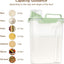 Contenedor hermético plástico transparente 5.28qt cocina